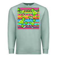 Seafoam margarita serape seamless pattern Premium Sweatshirt - BundleAndBundleShop