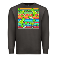 Smoke margarita serape seamless pattern Premium Sweatshirt - BundleAndBundleShop