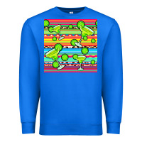 True Royal margarita serape seamless pattern Premium Sweatshirt - BundleAndBundleShop