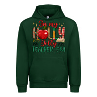 Forest Green in my holly jolly teacher era Urban Hoodie - MaliasSmallBusiness