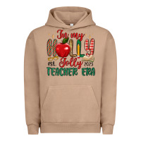 Pigment Burro in my holly jolly teacher era Urban Hoodie - MaliasSmallBusiness