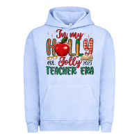 Pigment Grape Ice in my holly jolly teacher era Urban Hoodie - MaliasSmallBusiness