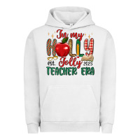 Pigment Lunar Rock in my holly jolly teacher era Urban Hoodie - MaliasSmallBusiness