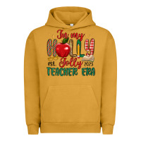 Pigment Peanut Butter in my holly jolly teacher era Urban Hoodie - MaliasSmallBusiness