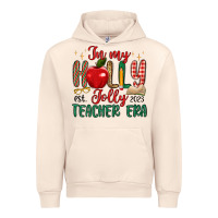Sandshell in my holly jolly teacher era Urban Hoodie - MaliasSmallBusiness