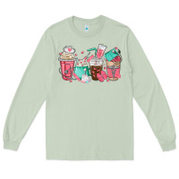 Matcha nurse coffee cups Long Sleeve Tee - texasbilliewilder