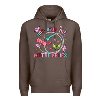 Coffee you give me butterflies Premium Hoodie - MaliasSmallBusiness