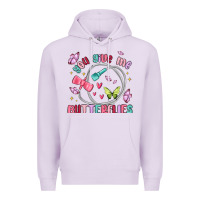 Lilac you give me butterflies Premium Hoodie - MaliasSmallBusiness