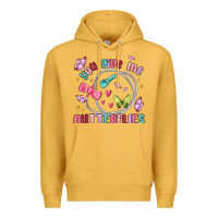 Mustard you give me butterflies Premium Hoodie - MaliasSmallBusiness