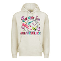 Oatmeal Heather you give me butterflies Premium Hoodie - MaliasSmallBusiness