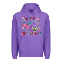 Purple you give me butterflies Premium Hoodie - MaliasSmallBusiness