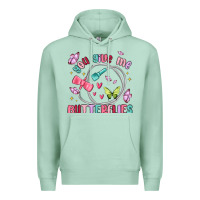Seafoam you give me butterflies Premium Hoodie - MaliasSmallBusiness