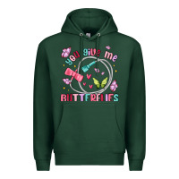 Sports Green you give me butterflies Premium Hoodie - MaliasSmallBusiness