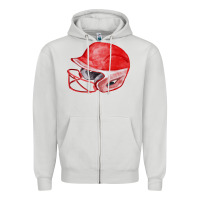 Dove Grey red softball helmet fa element Zipper Hoodie - FaDigitalArtStudio