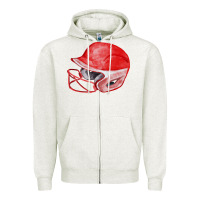 Oatmeal Heather red softball helmet fa element Zipper Hoodie - FaDigitalArtStudio
