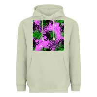 Matcha halloween spider green leopard seamless pattern Heavyweight Hoodie - BundleAndBundleShop