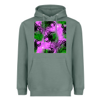 Sage halloween spider green leopard seamless pattern Heavyweight Hoodie - BundleAndBundleShop