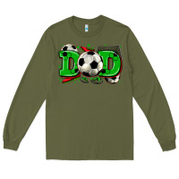 Army Green dad soccer Long Sleeve Tee - Zillion Design Studio