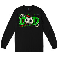 Black dad soccer Long Sleeve Tee - Zillion Design Studio