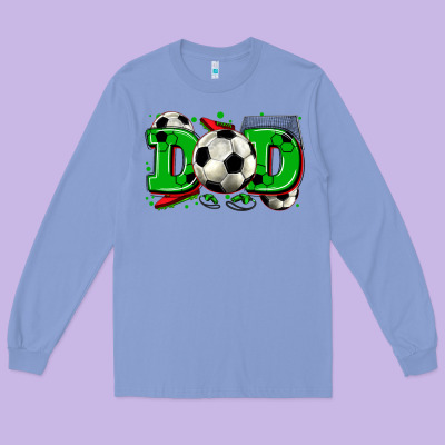 Dad Soccer Long Sleeve Tee Designed By Zillion Design Studio