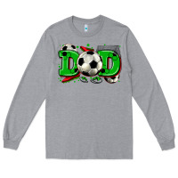 Heather Grey dad soccer Long Sleeve Tee - Zillion Design Studio