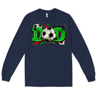 Navy dad soccer Long Sleeve Tee - Zillion Design Studio