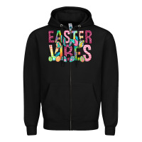 Black Easter vibes Easter Day Zipper Hoodie - Neo Western