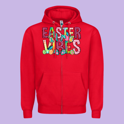 Easter Vibes Easter Day Zipper Hoodie Designed By Neo Western
