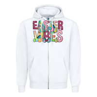 White Easter vibes Easter Day Zipper Hoodie - Neo Western