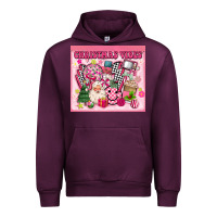 Mauve Wine 3d retro pink christmas vibes Urban Hoodie - MaliasSmallBusiness