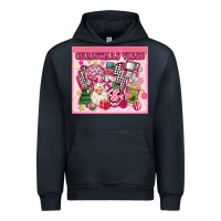 Navy 3d retro pink christmas vibes Urban Hoodie - MaliasSmallBusiness