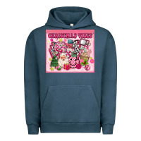 Pigment Midnight Navy 3d retro pink christmas vibes Urban Hoodie - MaliasSmallBusiness