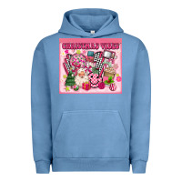 Pigment Pebble Blue 3d retro pink christmas vibes Urban Hoodie - MaliasSmallBusiness