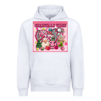White 3d retro pink christmas vibes Urban Hoodie - MaliasSmallBusiness