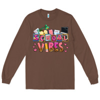 Chestnut school vibes Long Sleeve Tee - AdoDesignShop