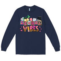 Navy school vibes Long Sleeve Tee - AdoDesignShop