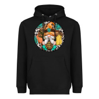 Black fall gnomes round earrings 1 Heavyweight Hoodie - Artiststas