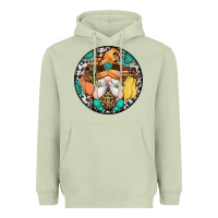 Matcha fall gnomes round earrings 1 Heavyweight Hoodie - Artiststas