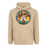 Mushroom fall gnomes round earrings 1 Heavyweight Hoodie - Artiststas