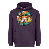 Plum fall gnomes round earrings 1 Heavyweight Hoodie - Artiststas