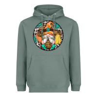 Sage fall gnomes round earrings 1 Heavyweight Hoodie - Artiststas