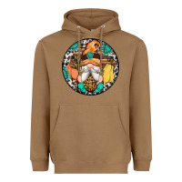 Toasted Coconut fall gnomes round earrings 1 Heavyweight Hoodie - Artiststas
