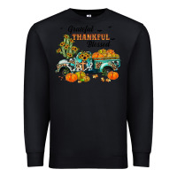 Black grateful thankful blessed Premium Sweatshirt - JahusDesignShop