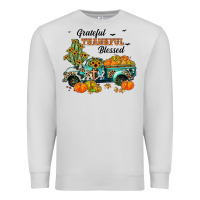 Dove Grey grateful thankful blessed Premium Sweatshirt - JahusDesignShop