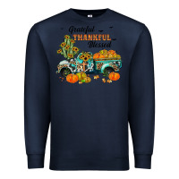 Navy grateful thankful blessed Premium Sweatshirt - JahusDesignShop