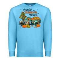 Grateful Thankful Blessed Premium Sweatshirt | Teevron