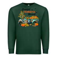 Sports Green grateful thankful blessed Premium Sweatshirt - JahusDesignShop