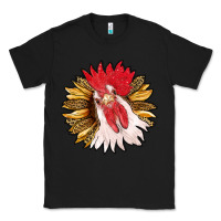 Black sunflower with rooster Classic Tee - RanaPortraitStore