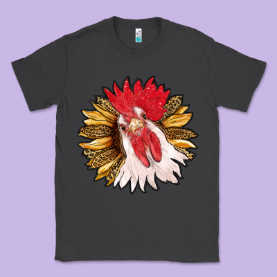 Sunflower With Rooster Classic Tee Designed By Ranaportraitstore