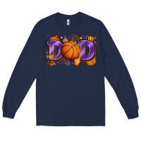 Navy dad basketball Long Sleeve Tee - Zillion Design Studio